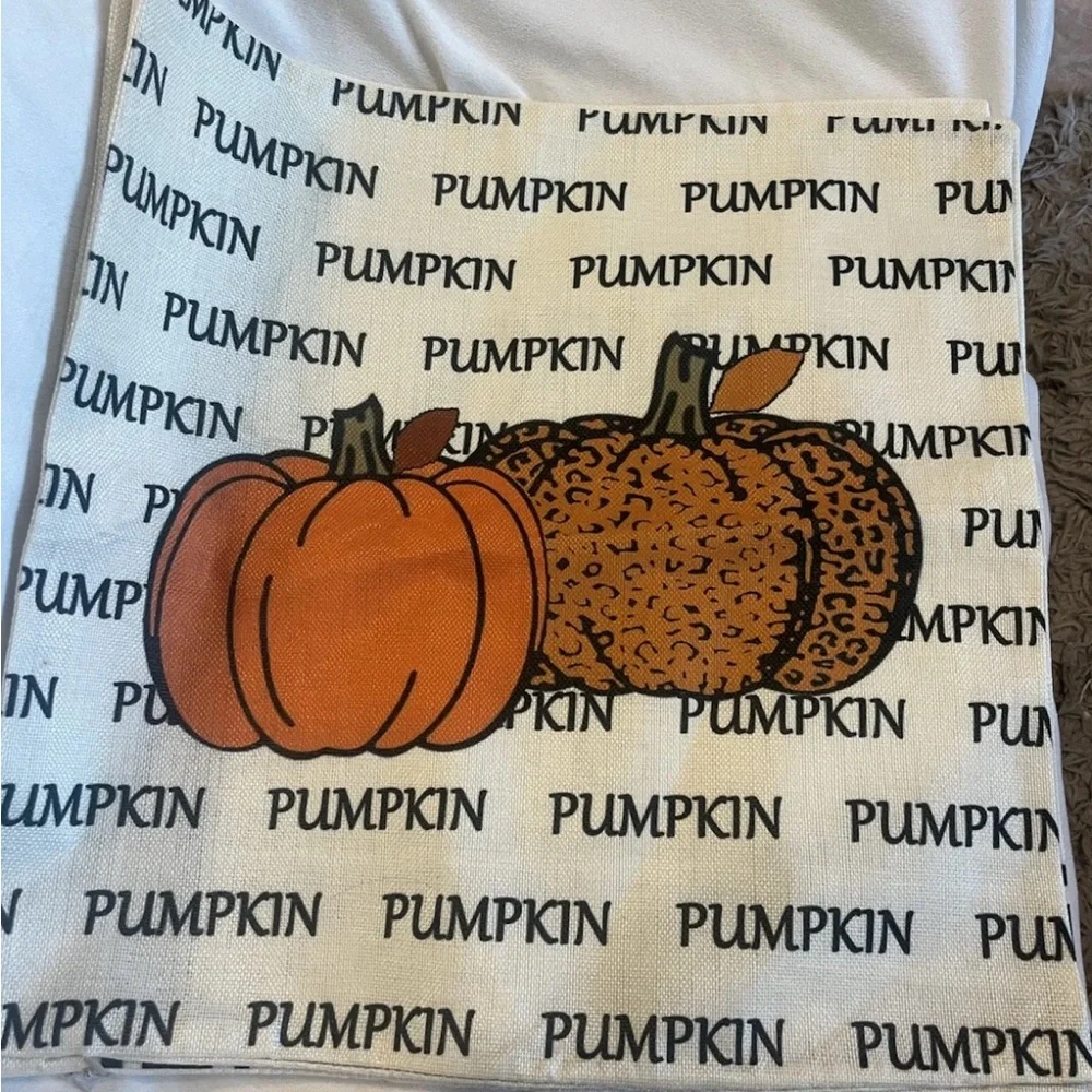 4pcs Fall Pillow Covers Throw Pillowcase Autumn Pumpkin Thanksgiving Decor 18x18